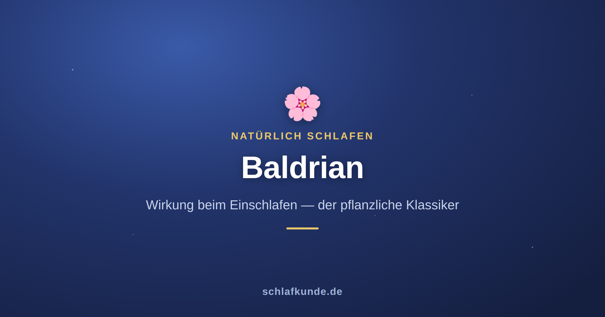 Baldrian: Wirkung beim Einschlafen