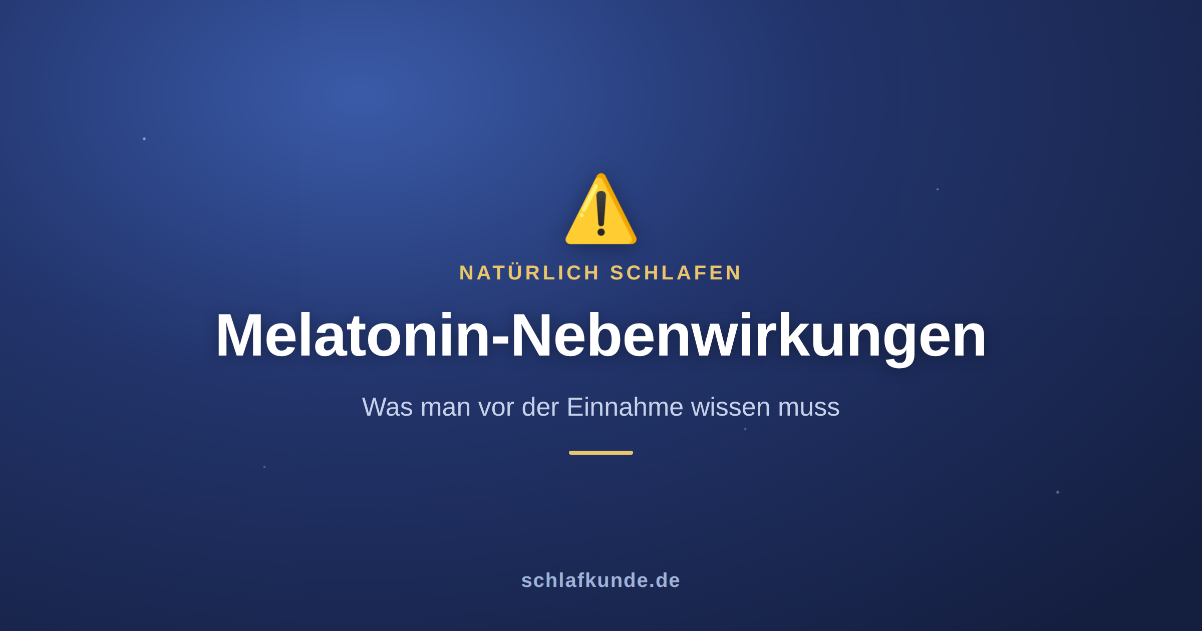 Melatonin-Nebenwirkungen: was man vor der Einnahme wissen muss
