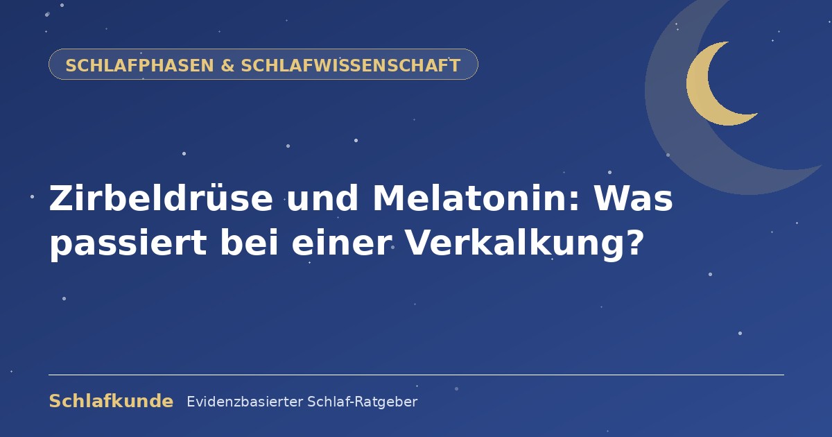 Zirbeldrüse und Melatonin: Was passiert bei einer Verkalkung?